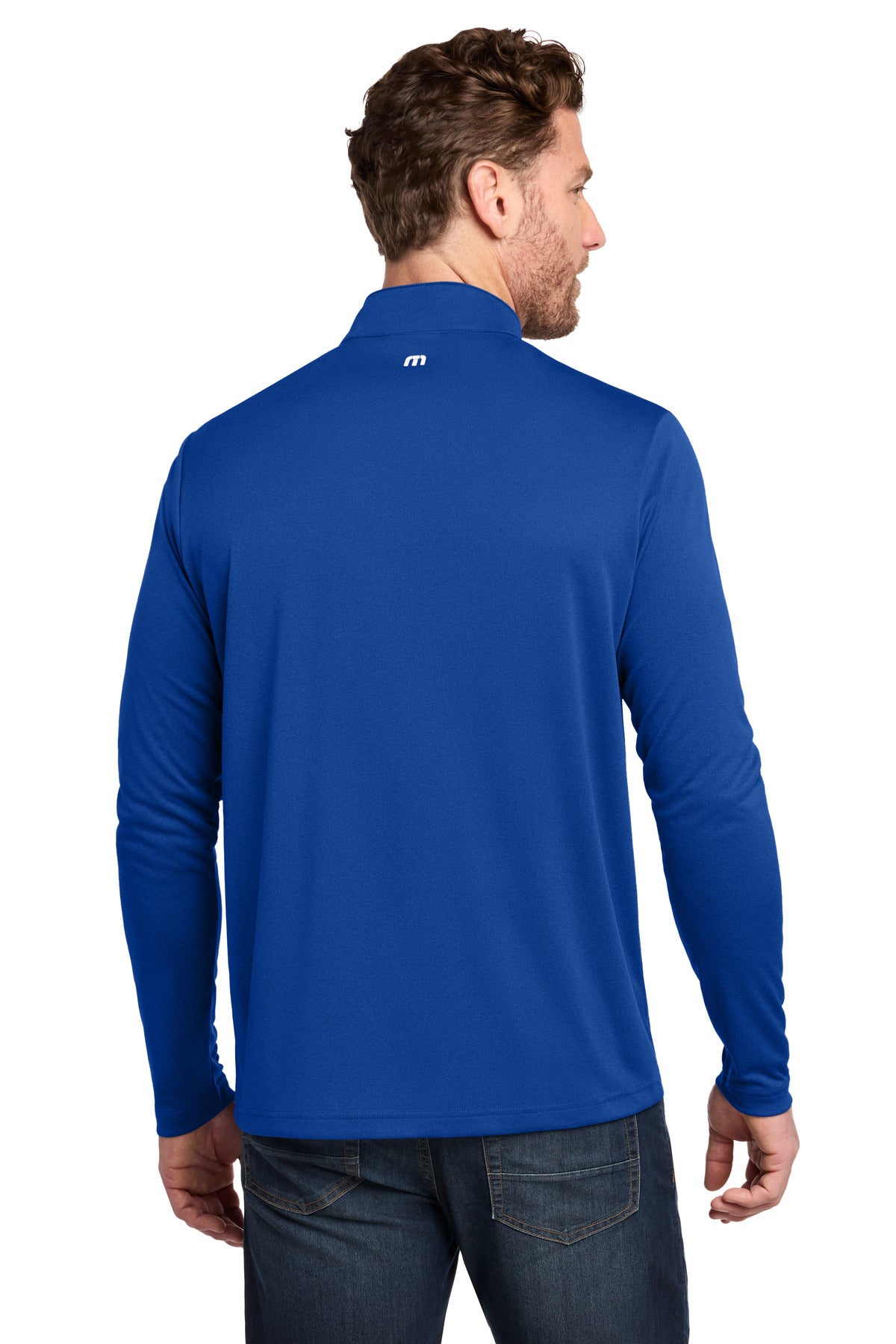 RoyalBlue TravisMathew Coto Performance 1/4-Zip TM1MY397 plain