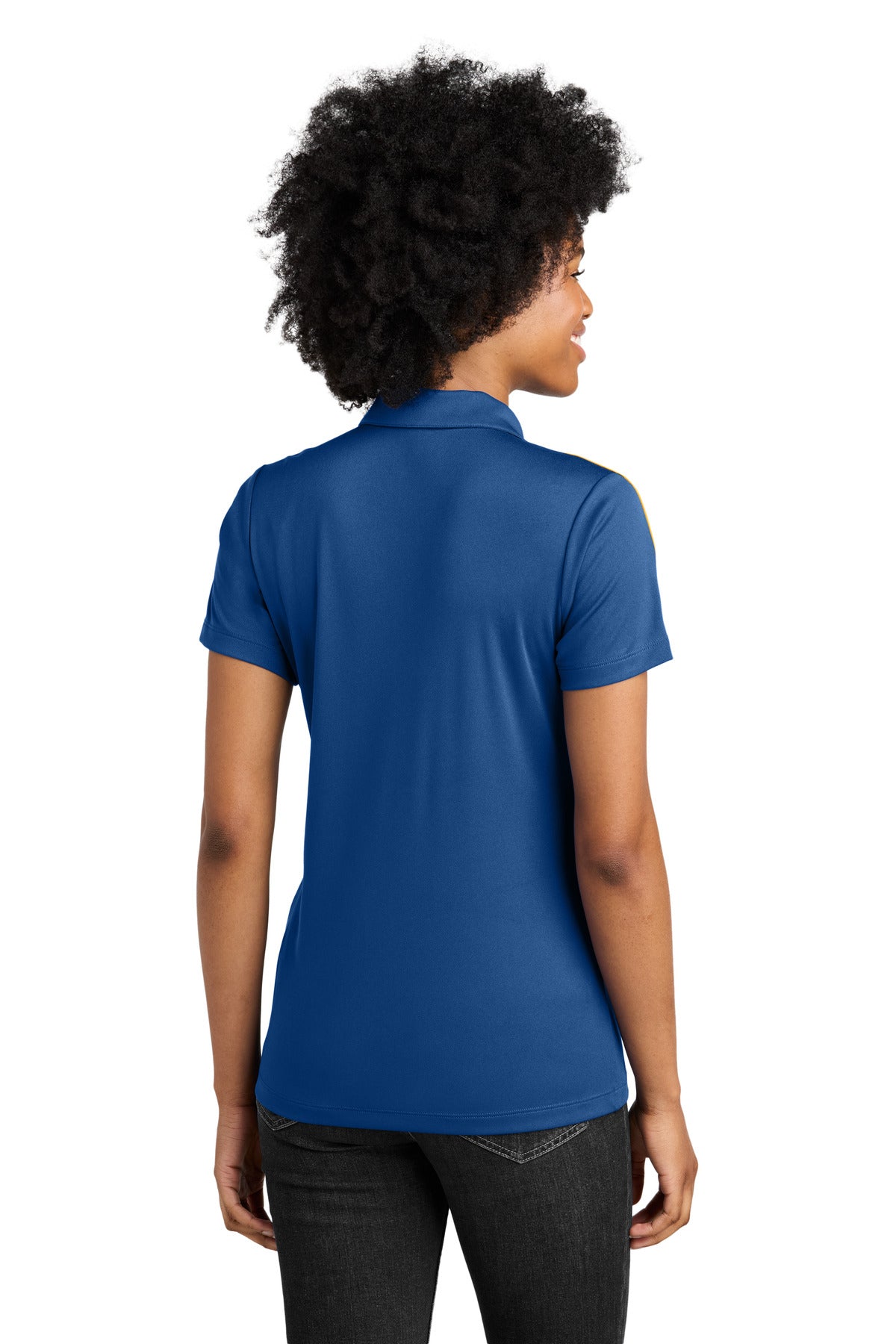 Royal/Gold Sport-Tek Women's Competitor United Polo LST104 plain