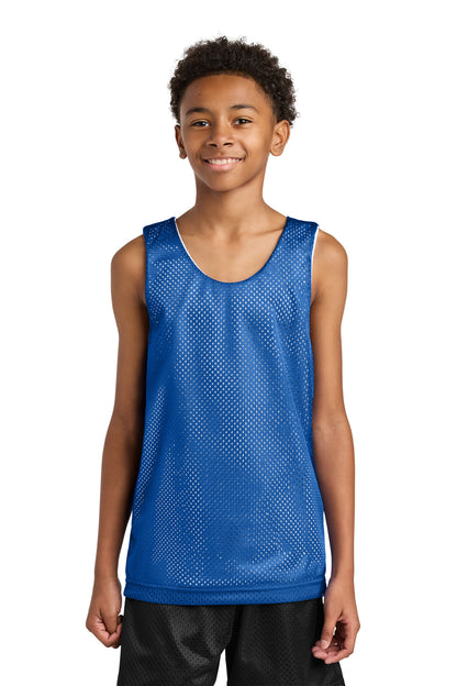 Royal/Wht A4 Sprint Youth Reversible Mesh Tank A4N2206 plain