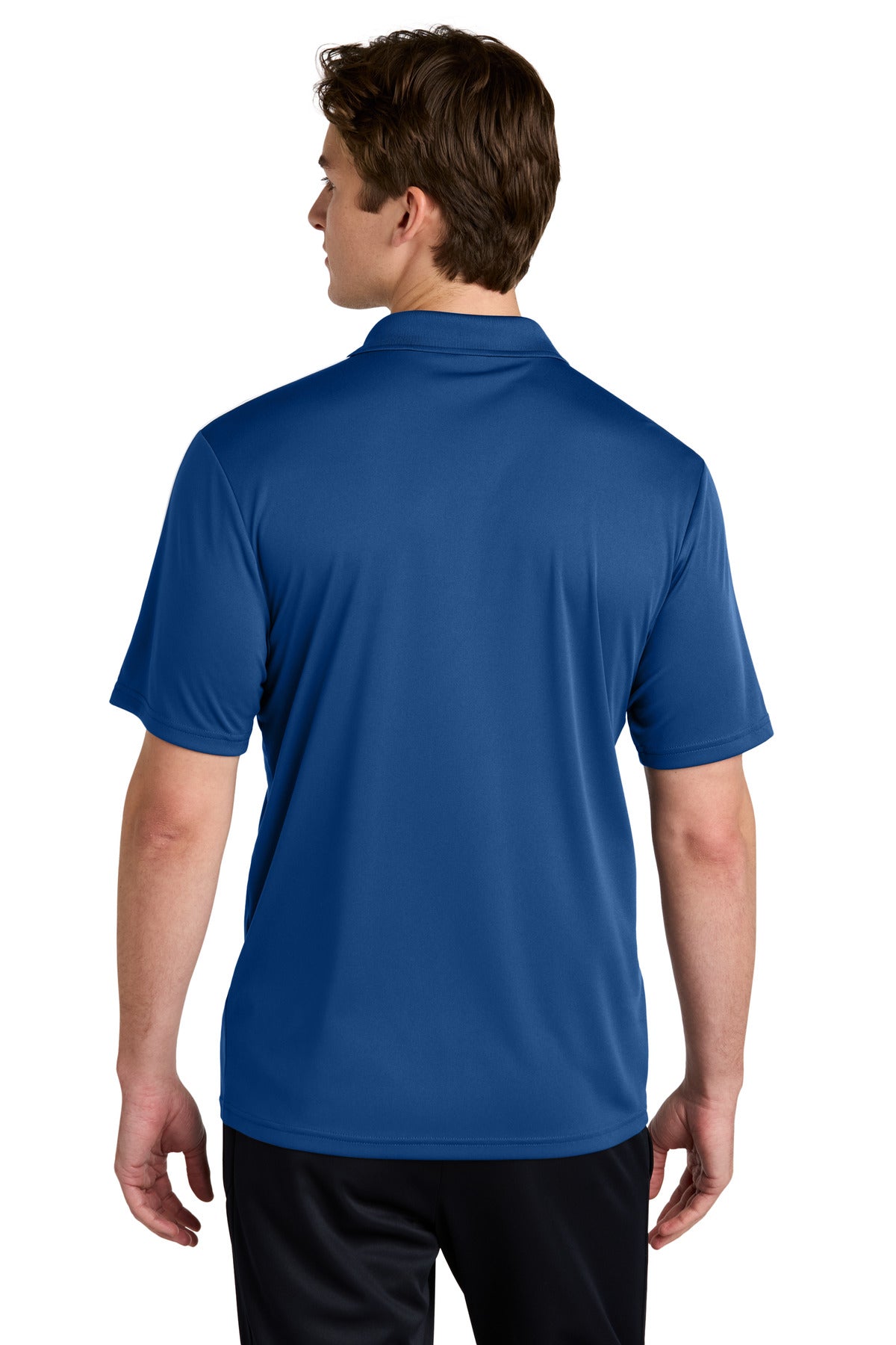 Royal/Wht Sport-Tek Competitor United Polo ST104 plain