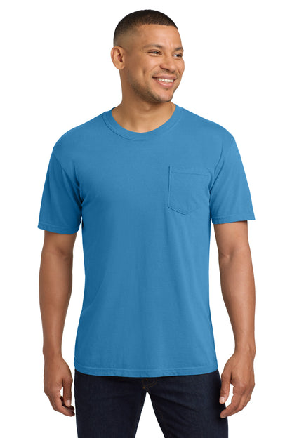RoyCaribe COMFORT COLORS Heavyweight Ring Spun Pocket Tee. 6030 plain