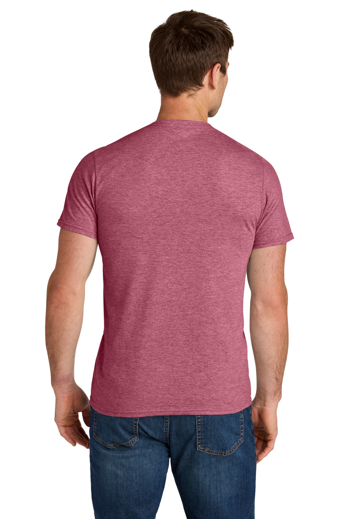 RspbryHthr Jerzees Ultimate Unisex Ring Spun T-Shirt IC46M plain