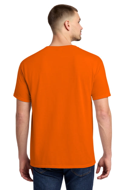 Safety Orange Jerzees Dri-Power 100% Polyester T-Shirt. 21M plain