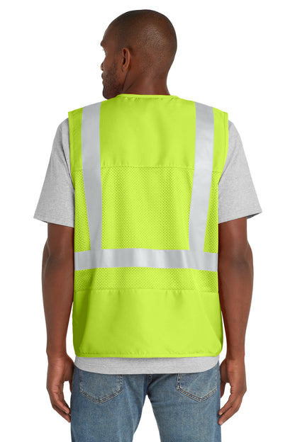 Safety Yellow CornerStone - ANSI 107 Class 2 Mesh Back Safety Vest. CSV405