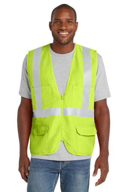 Safety Yellow CornerStone - ANSI 107 Class 2 Mesh Back Safety Vest. CSV405