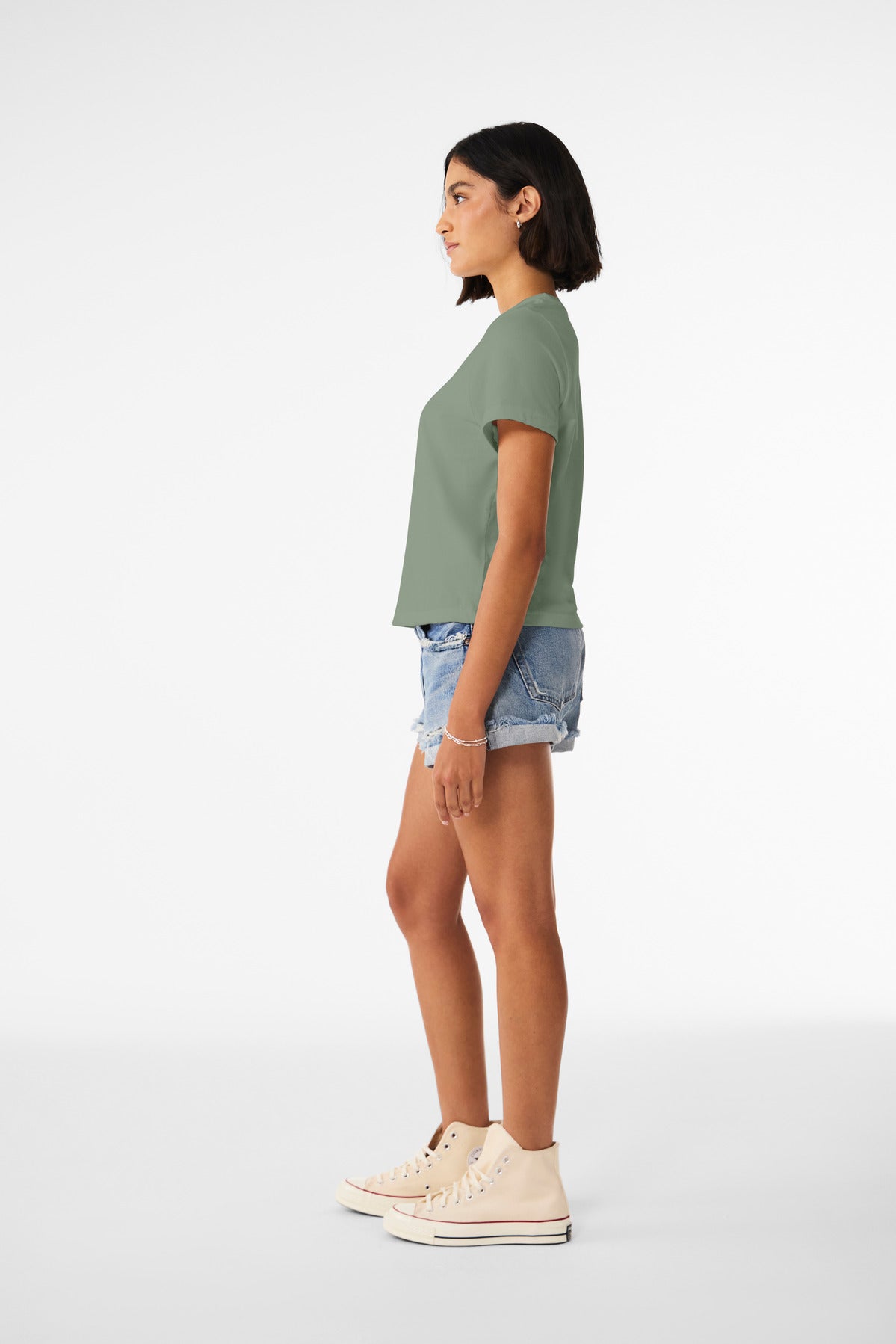 Sage BELLA+CANVAS Women's 6-Ounce Heavyweight Tee BC6110