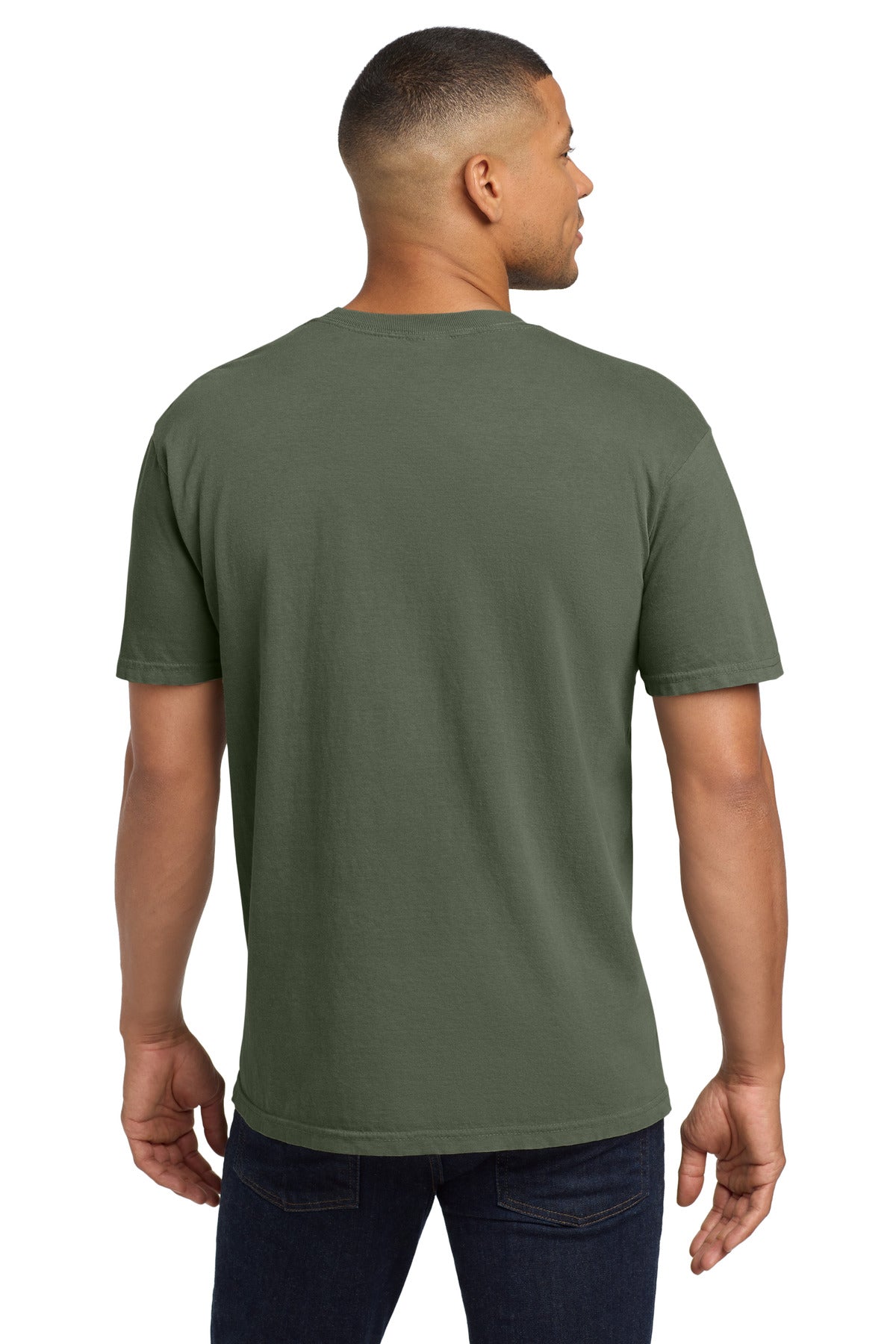 Sage COMFORT COLORS Heavyweight Ring Spun Pocket Tee. 6030 plain