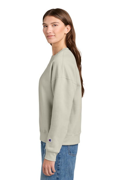 Sand Champion Women's Powerblend Crewneck Sweatshirt SL650 plain