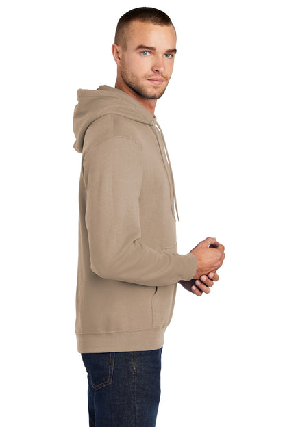 Sand Port & Co Core Fleece Pullover Hooded Sweatshirt. PC78H