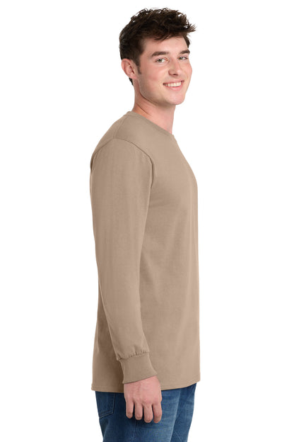 Sand Port & Co Long Sleeve Essential Tee. PC61LS plain