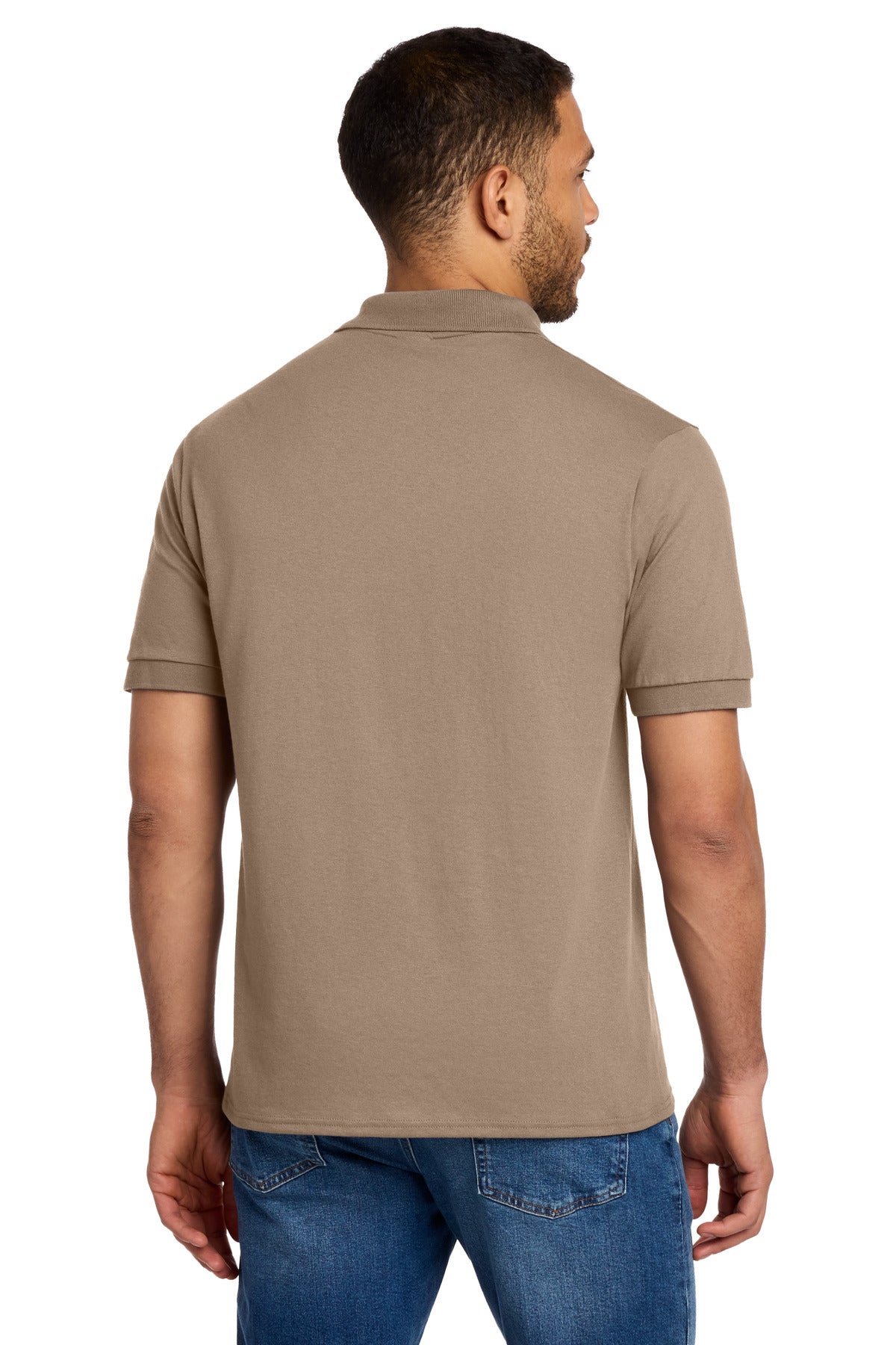Sand Port & Co Tall Core Blend Jersey Knit Polo. KP55T plain
