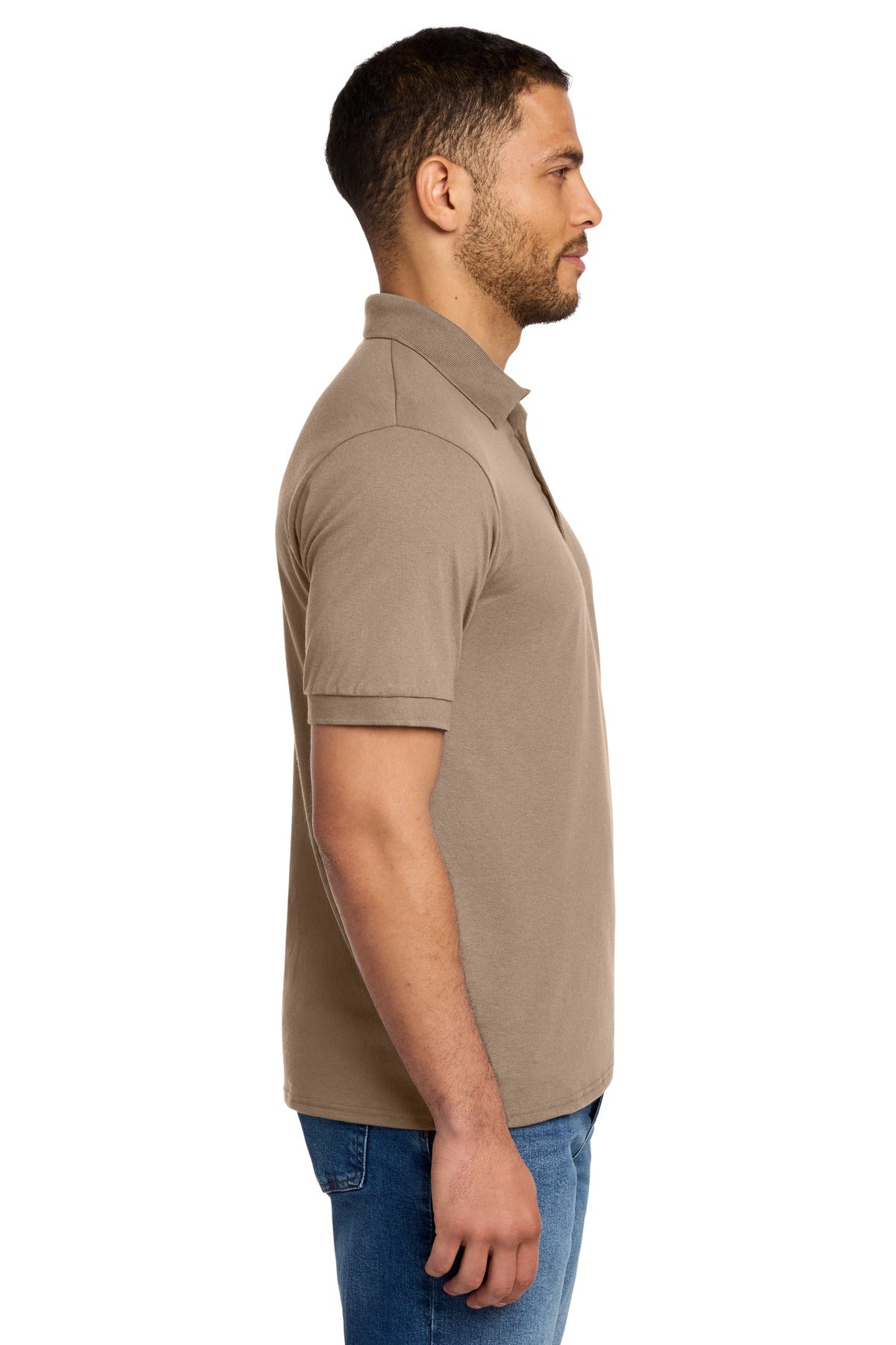 Sand Port & Co Tall Core Blend Jersey Knit Polo. KP55T plain