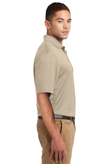 Sandstone Sport-Tek Dri-Mesh Polo. K469 plain