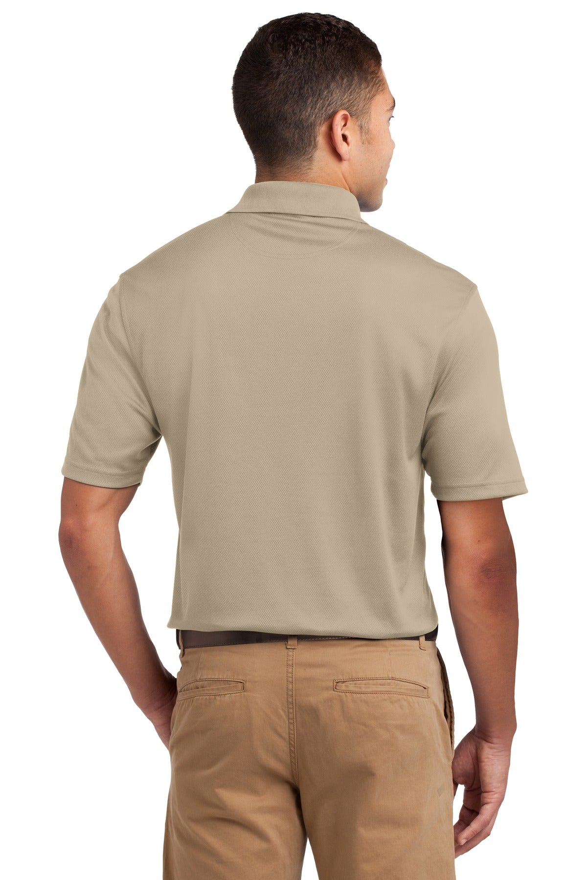 Sandstone Sport-Tek Dri-Mesh Polo. K469 plain