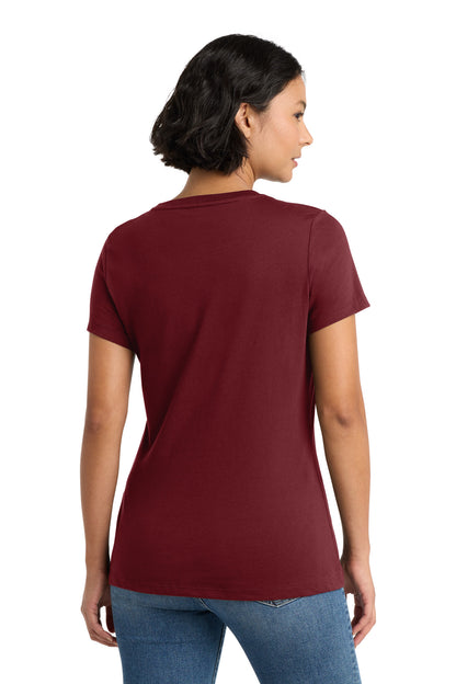 Sangria District Women's Perfect Weight Tee. DM104L plain