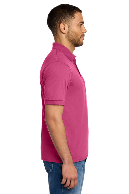 Sangria Port & Co Core Blend Jersey Knit Polo. KP55 plain