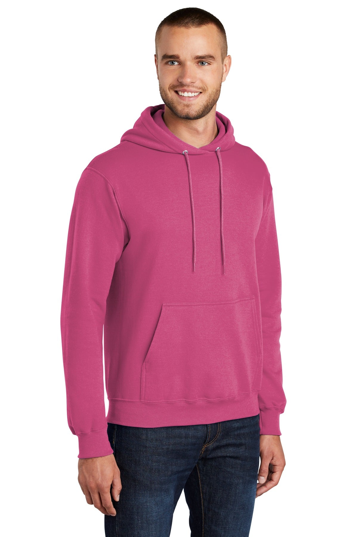 Sangria Port & Co Core Fleece Pullover Hooded Sweatshirt. PC78H