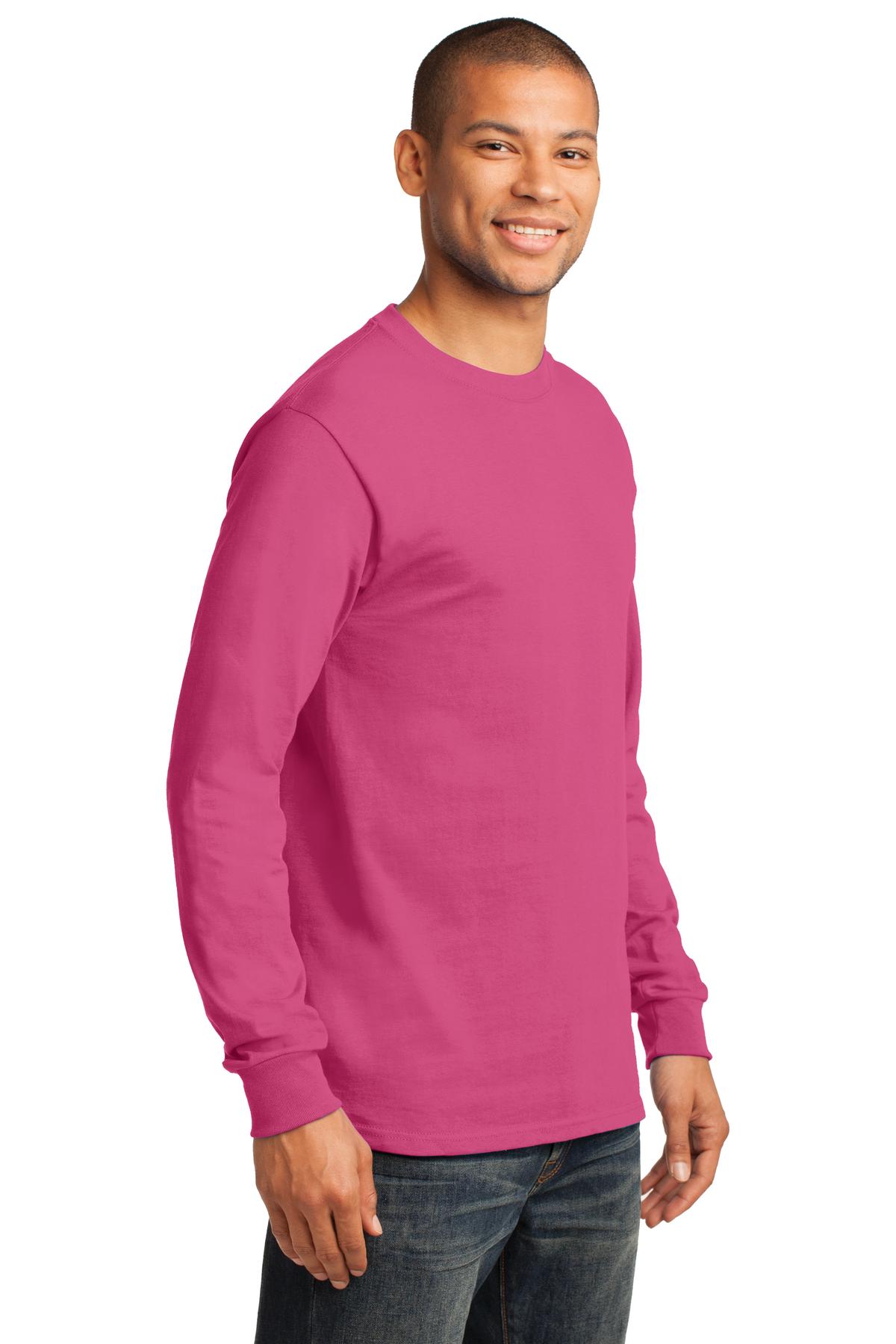 Sangria Port & Co Long Sleeve Essential Tee. PC61LS plain
