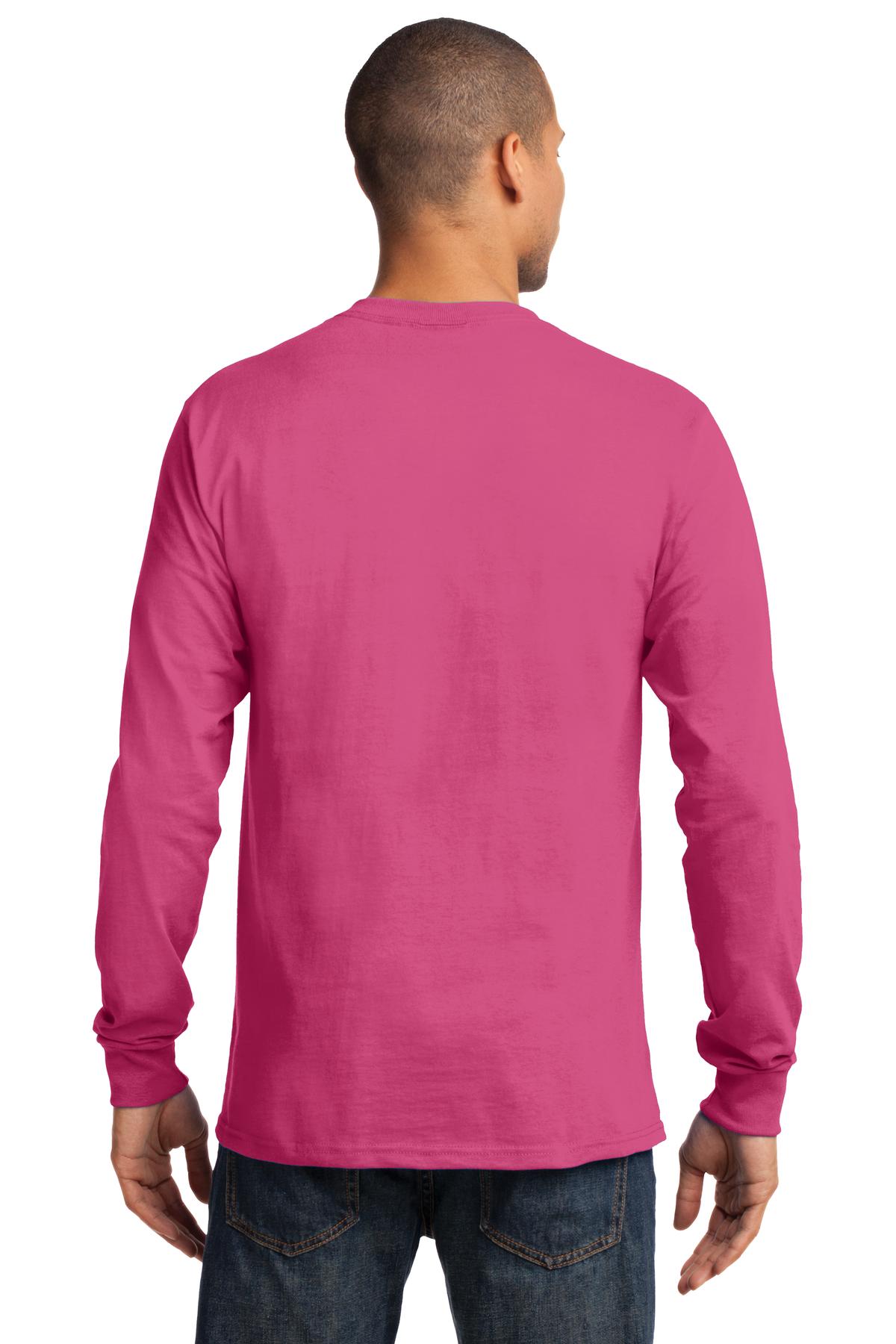 Sangria Port & Co Long Sleeve Essential Tee. PC61LS plain