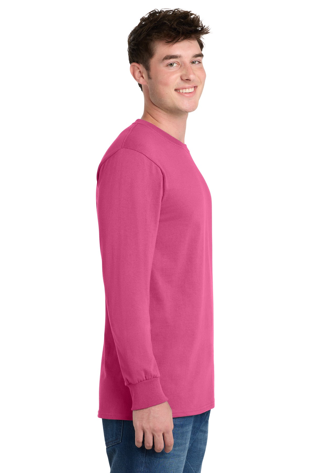 Sangria Port & Co Long Sleeve Essential Tee. PC61LS plain
