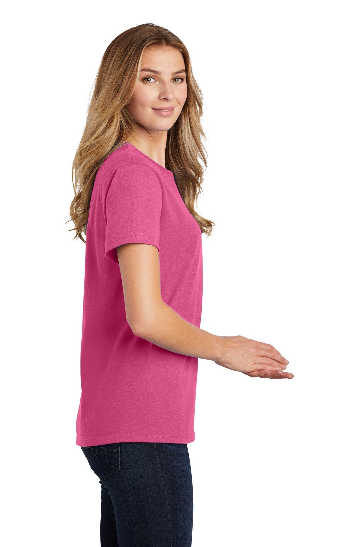 Sangria Port & Co Women's Essential Tee. LPC61 plain