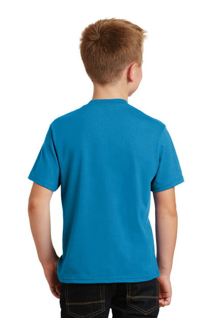 Sapphire Port & Co Youth Fan Favorite Tee. PC450Y plain