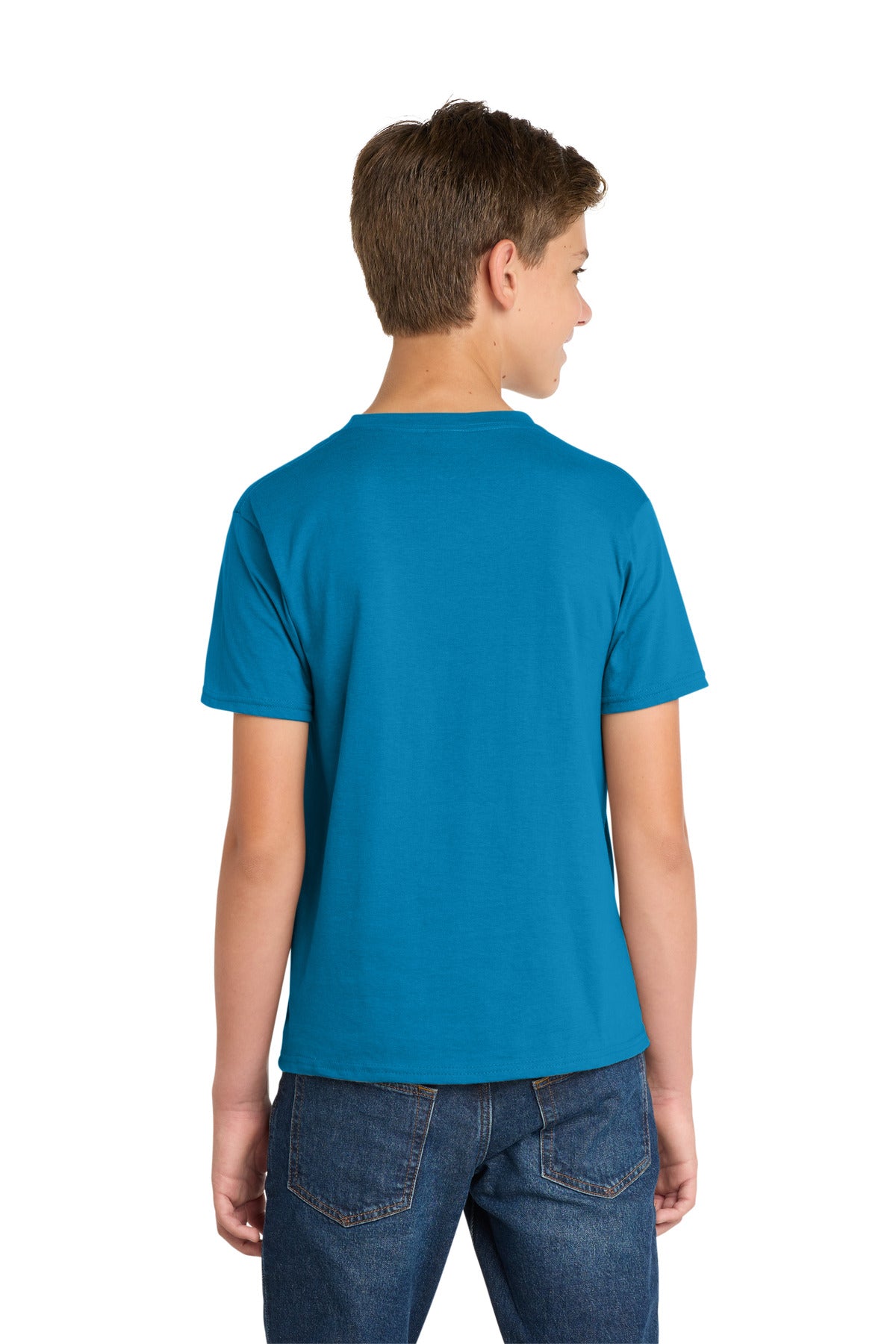 Sapphire Port & Co Youth Fan Favorite Tee. PC450Y plain