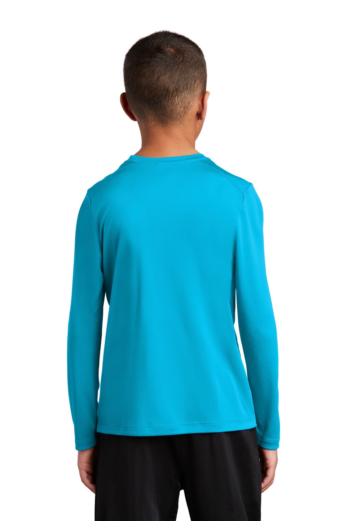 Sapphire Sport-Tek Youth Posi-UV Pro Long Sleeve Tee. YST420LS plain