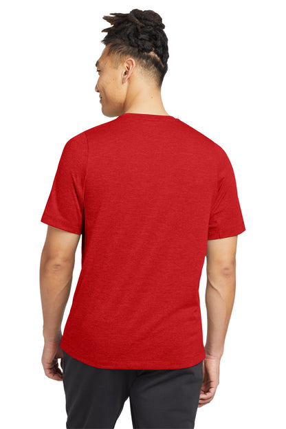 Scarlet New Era Series Performance Crew Tee. NEA200 plain