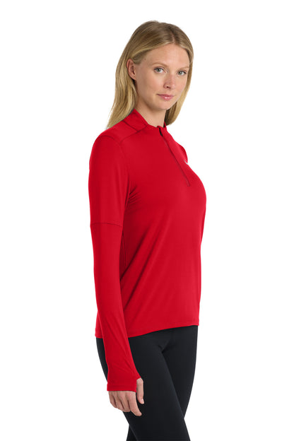 Scarlet Nike Women's Dri-FIT Element 1/2-Zip Top NKDH4951 plain