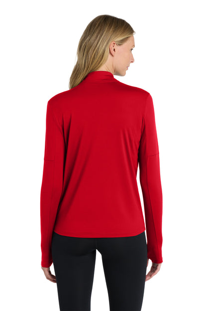Scarlet Nike Women's Dri-FIT Element 1/2-Zip Top NKDH4951 plain