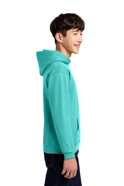 ScubaBlue Jerzees - Youth NuBlend Pullover Hooded Sweatshirt. 996Y plain