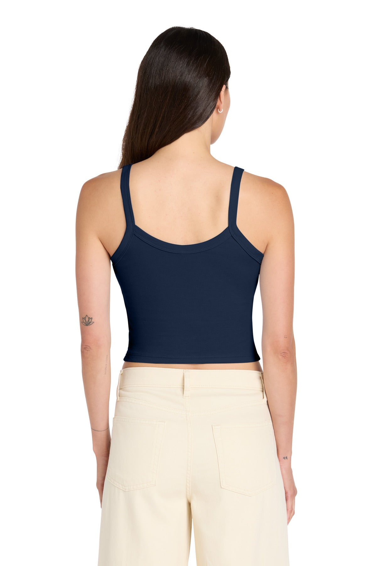 SdNvyBlend BELLA+CANVAS Women's Micro Rib Spaghetti Strap Tank BC1012 plain