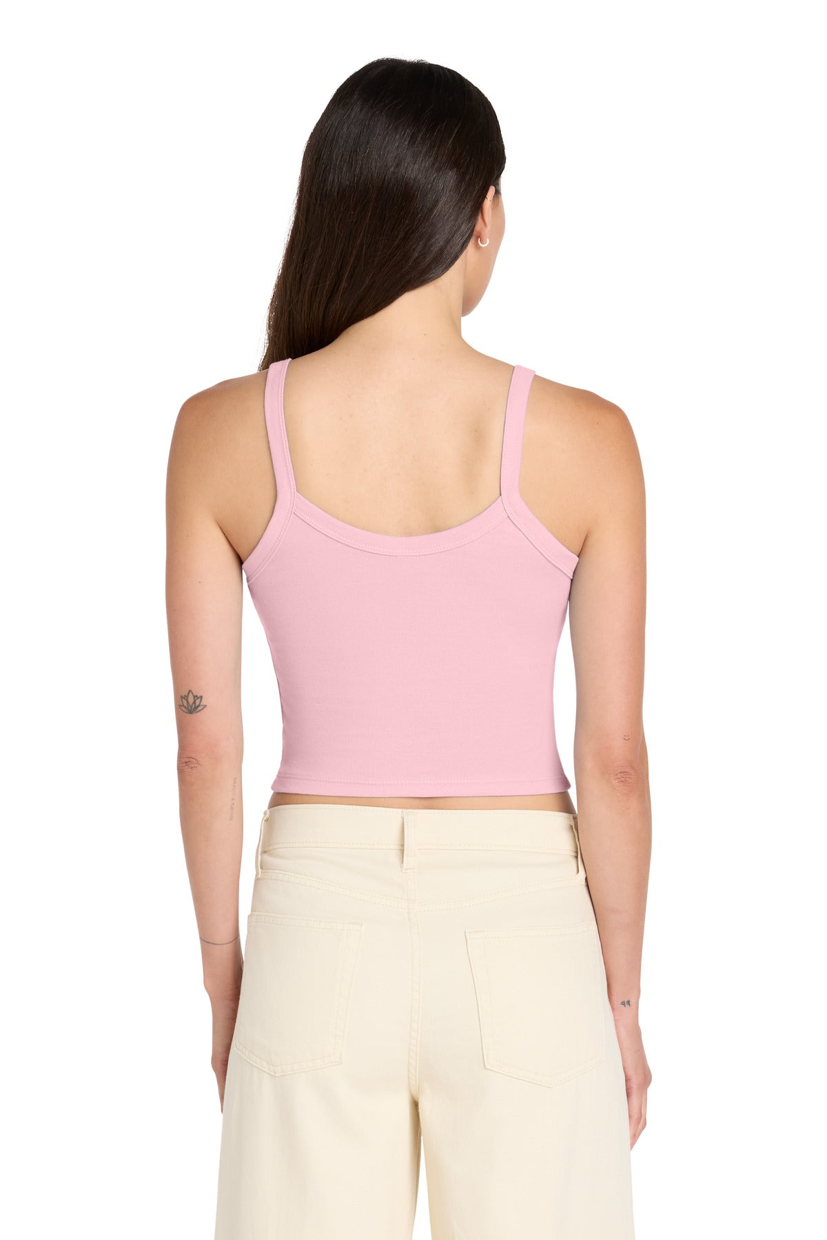 SdPnkBlend BELLA+CANVAS Women's Micro Rib Spaghetti Strap Tank BC1012 plain