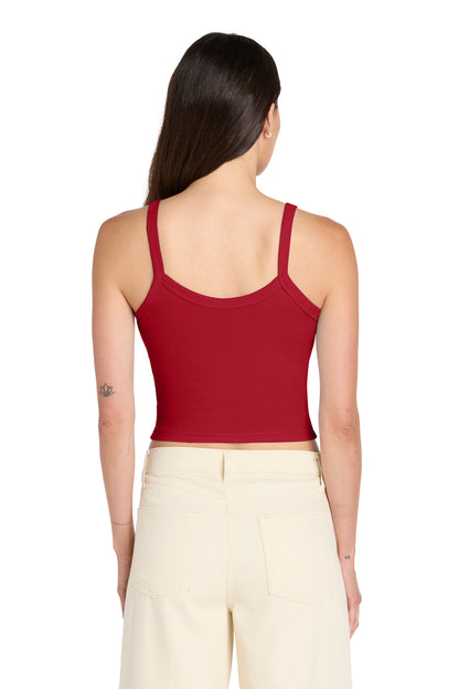 SdRedBlend BELLA+CANVAS Women's Micro Rib Spaghetti Strap Tank BC1012 plain