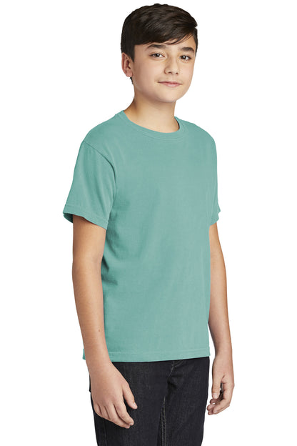 Seafoam COMFORT COLORS Youth Heavyweight Ring Spun Tee. 9018 plain