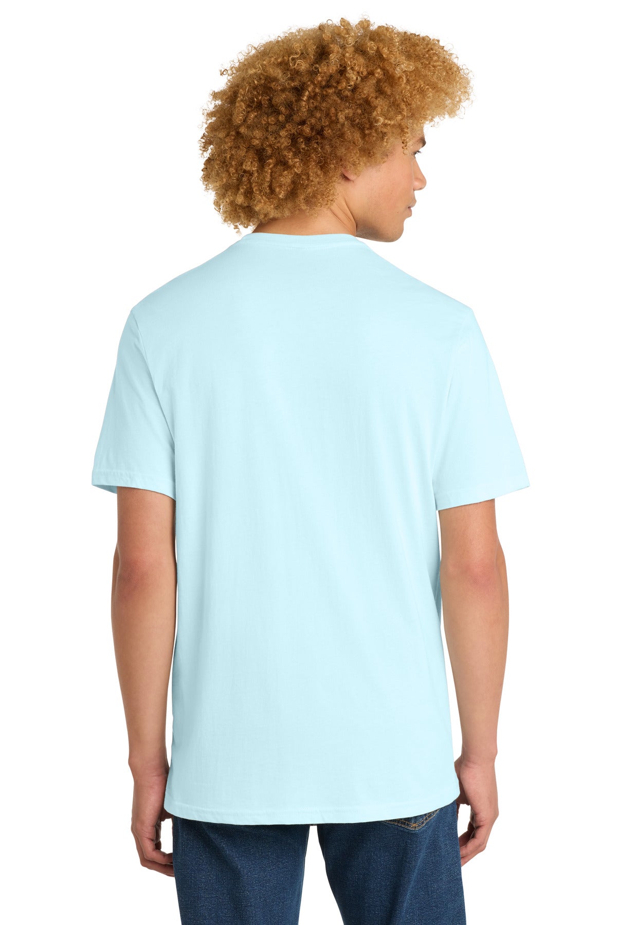 Seaglass Blue District Perfect Weight Tee. DT104 plain