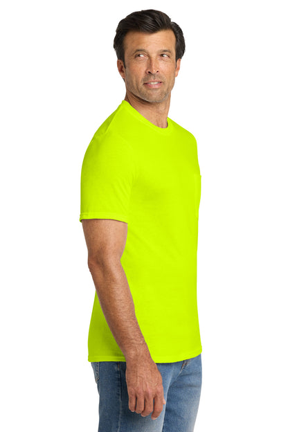 SftyGrn Volunteer Knitwear All-American Pocket Tee VL100P plain