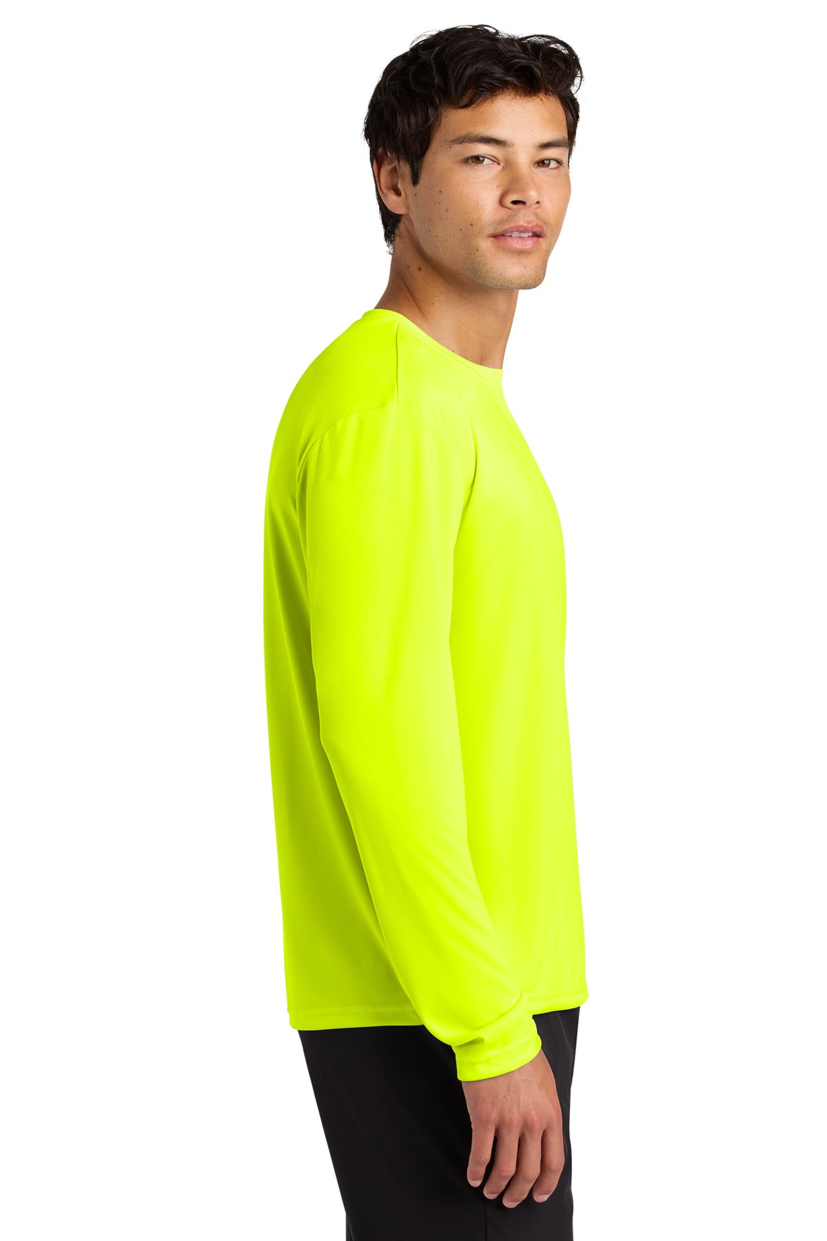 SftyYellow A4 Cooling Performance Long Sleeve Tee A4N3165 plain