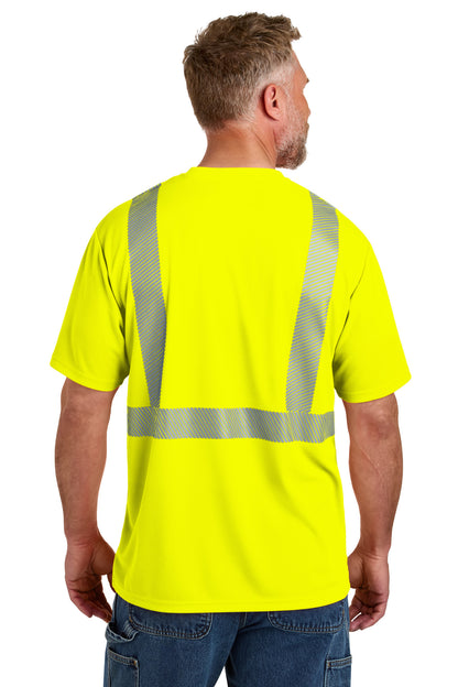 SftyYellow CornerStone ANSI 107 Class 2 Segmented Tape Tee CS204 plain