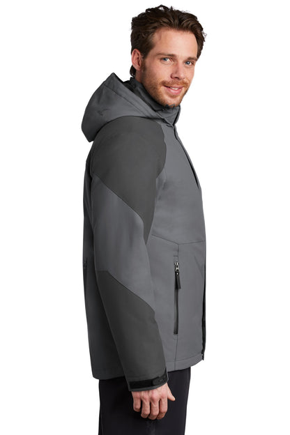 Sha Gy/Strm Gy Port Authority Insulated Waterproof Tech Jacket J405 plain