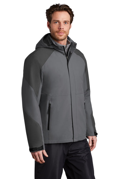 Sha Gy/Strm Gy Port Authority Insulated Waterproof Tech Jacket J405 plain