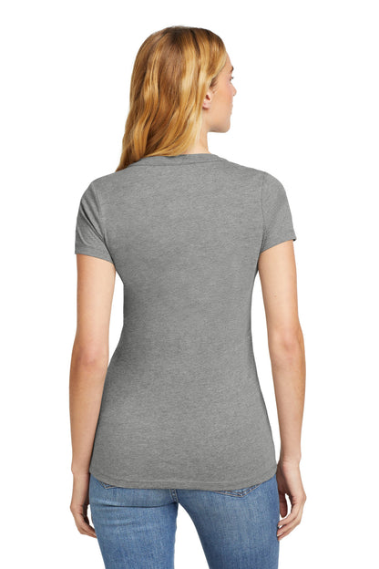 Shadow Grey He New Era Women's Heritage Blend V-Neck Tee. LNEA101 plain