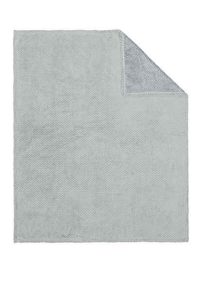 Shadow Grey Port Authority Plush Texture Blanket. BP35 plain