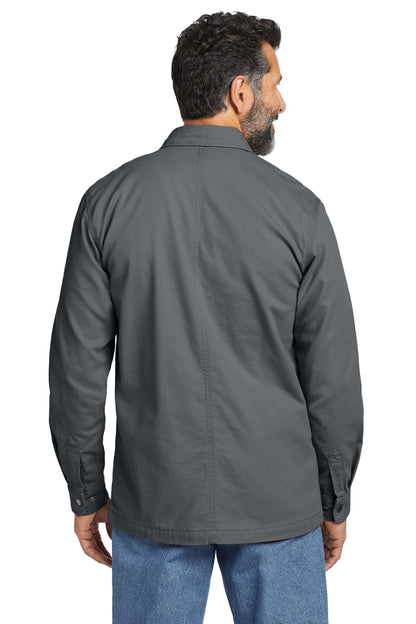 ShadowGrey Carhartt Rugged Flex Fleece-Lined Shirt Jac CT105532 plain