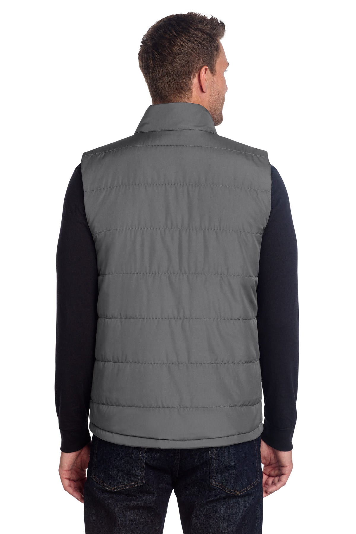 ShadowGrey Port Authority Puffer Vest J853 plain