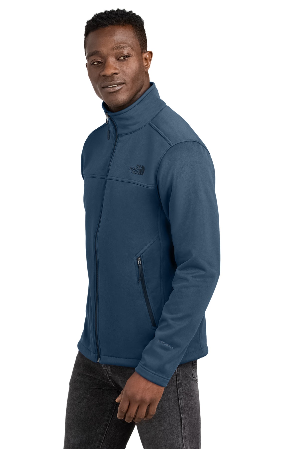 ShadyBlue The North Face Chest Logo Ridgewall Soft Shell Jacket NF0A88D5 plain