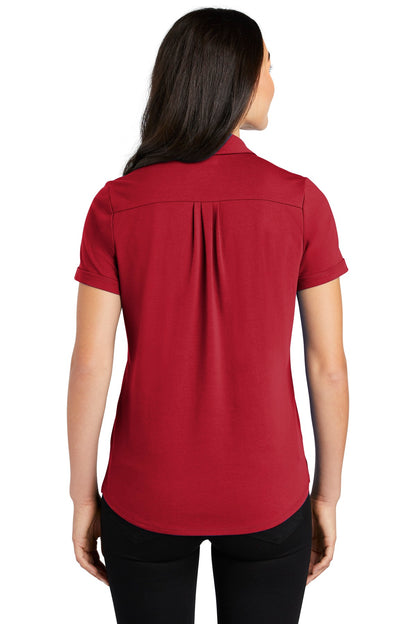 Signal Red OGIO Women's Limit Polo. LOG138 plain