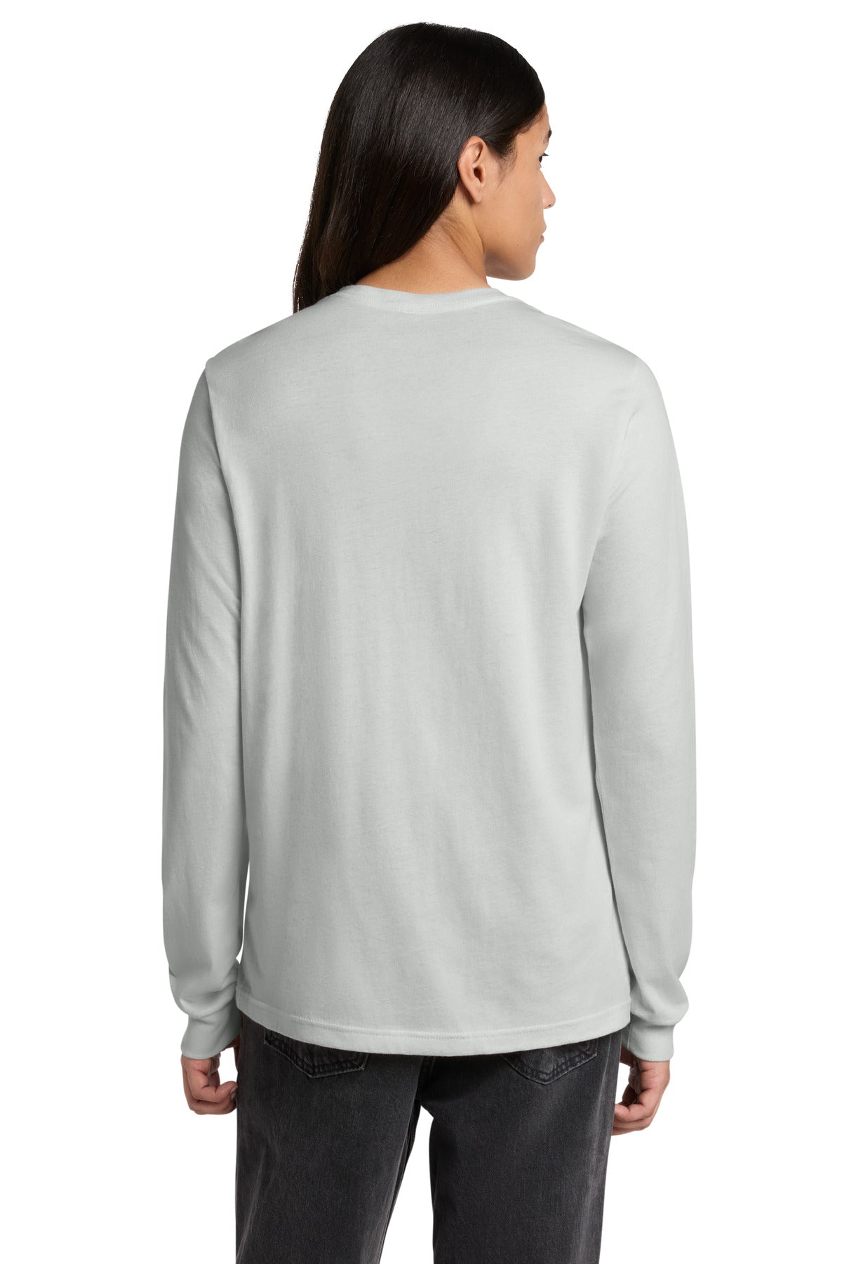 Silver BELLA+CANVAS Unisex Jersey Long Sleeve Tee. BC3501 plain