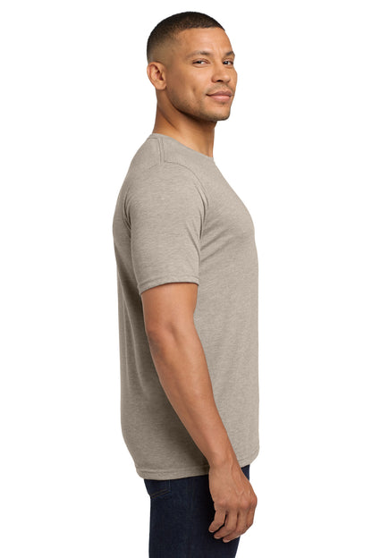 Silver Next Level Apparel Adult Poly/Cotton Tee. NL6200 plain